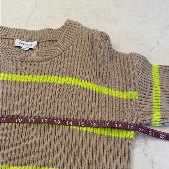 Evereve Emma Crew Stripe Pullover Size Large - Picture 7 of 9